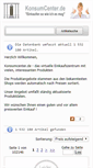 Mobile Screenshot of konsumcenter.de
